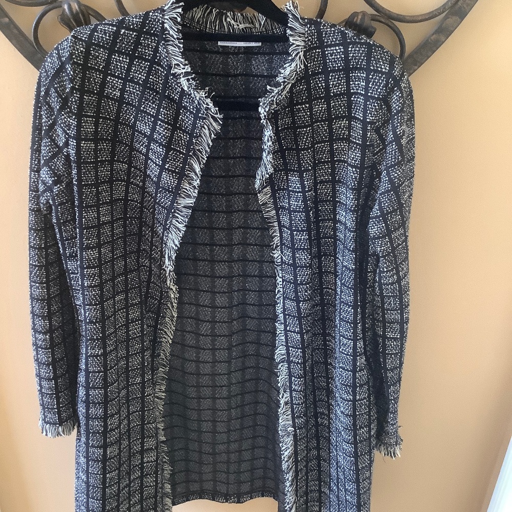 Black and white checkered jacket